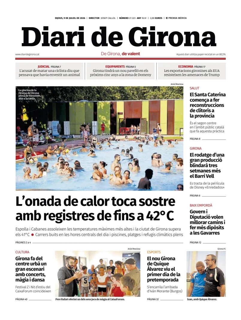 Portada de Diari de Girona