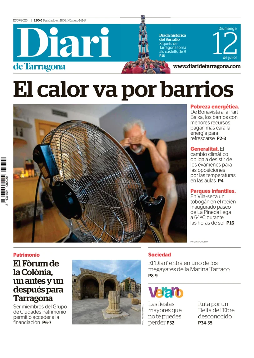 Portada de Diari de Tarragona