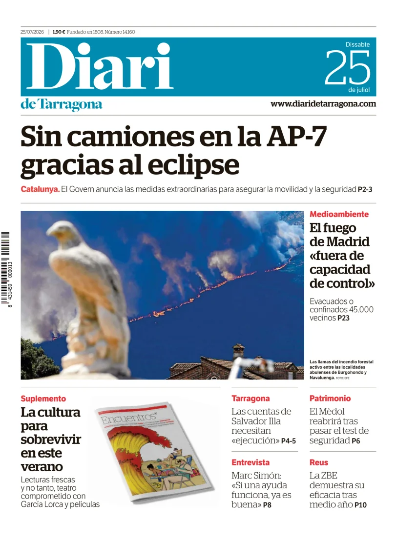 Portada de Diari de Tarragona