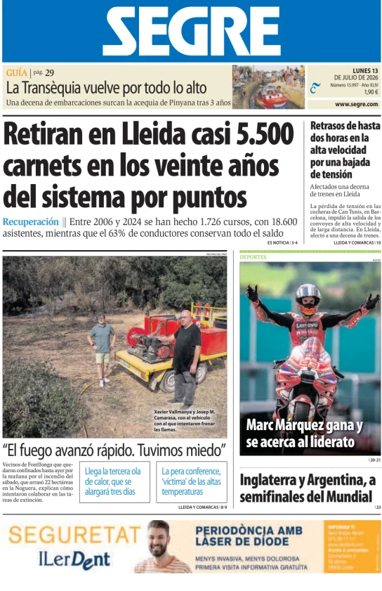 Diari Segre — 13/07