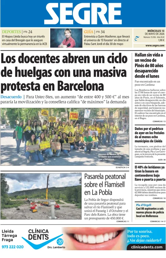 Diari Segre — 13/05