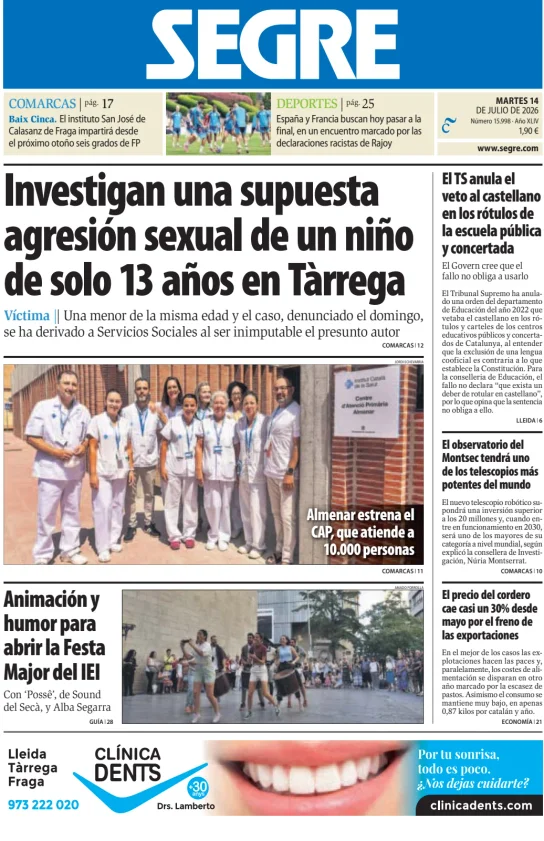 Diari Segre — 14/07