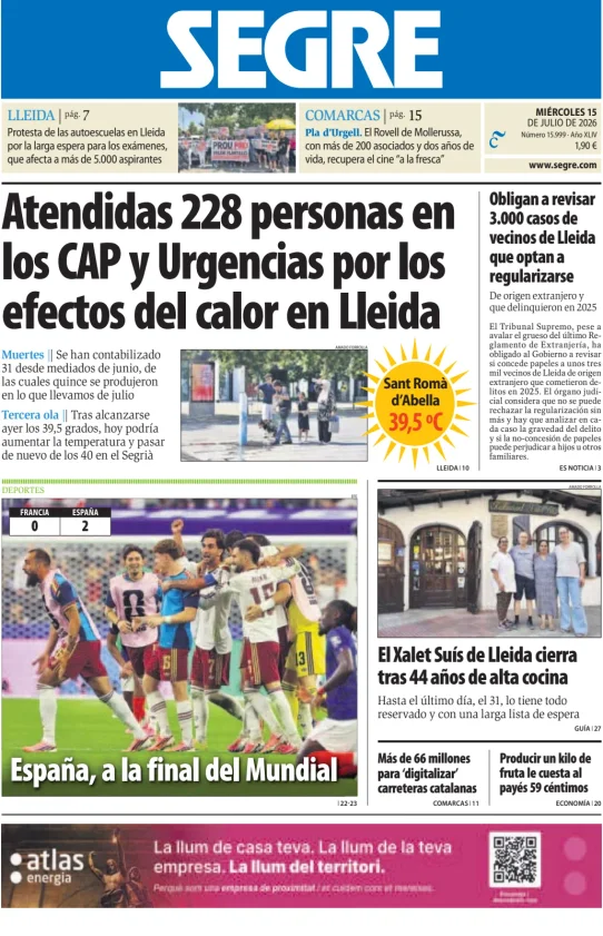 Diari Segre — 15/07