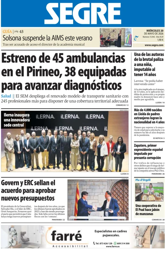 Diari Segre — 20/05