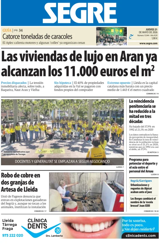 Diari Segre — 21/05