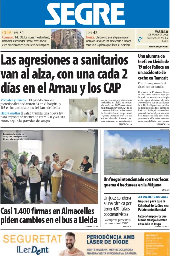 Diari Segre — 26/05