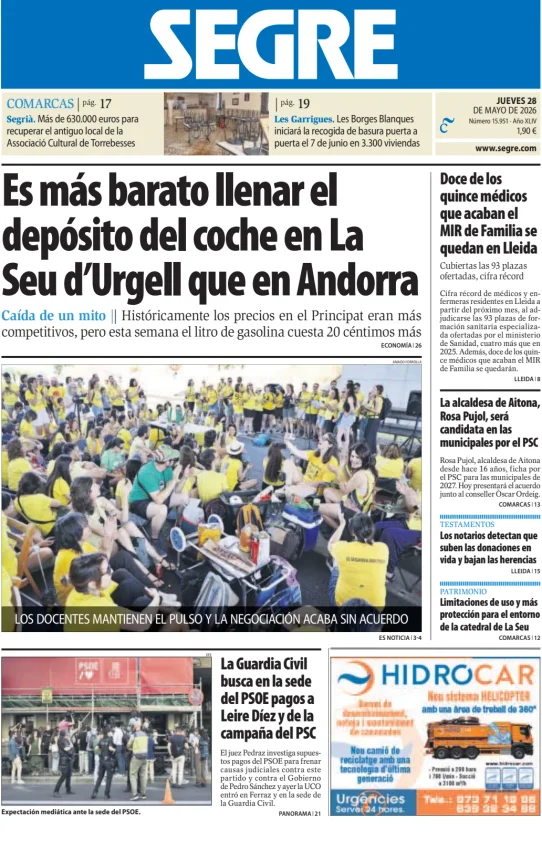 Diari Segre — 28/05