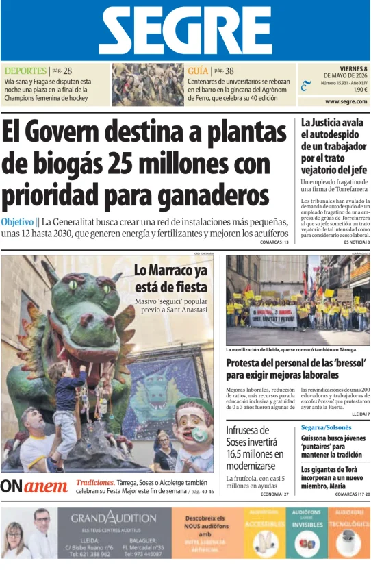 Diari Segre — 08/05