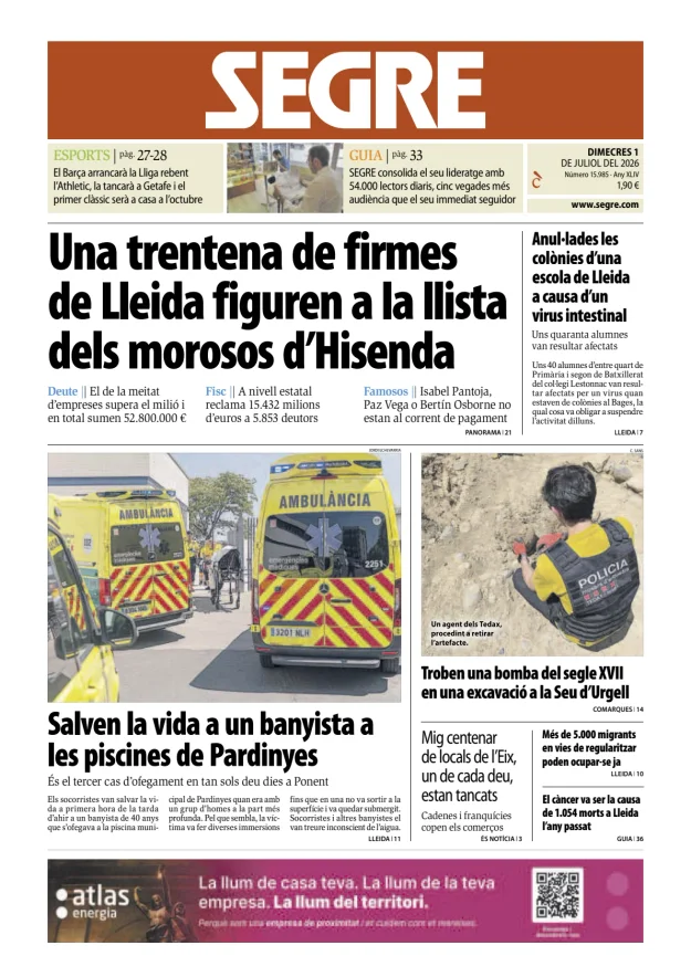 Diari Segre (Català) — 01/07