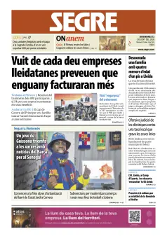 Portada de Diari Segre (Català), 12 de junio de 2026