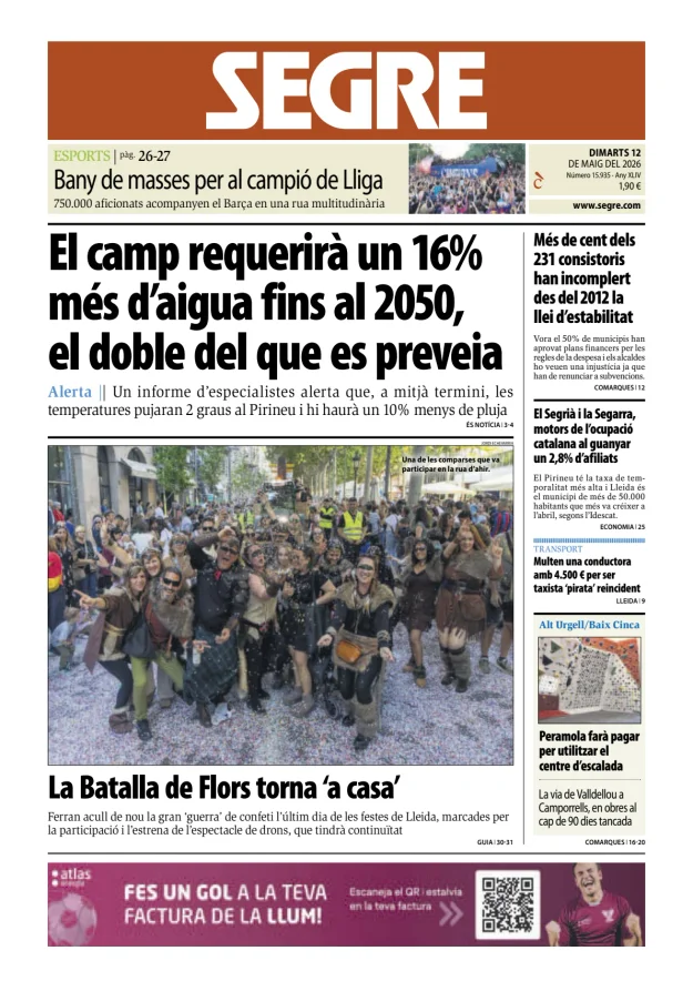 Diari Segre (Català) — 12/05