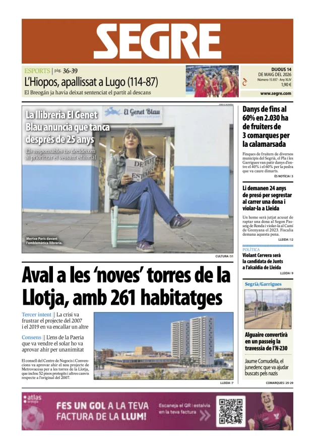 Diari Segre (Català) — 14/05