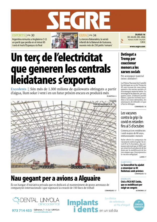 Diari Segre (Català) — 16/07