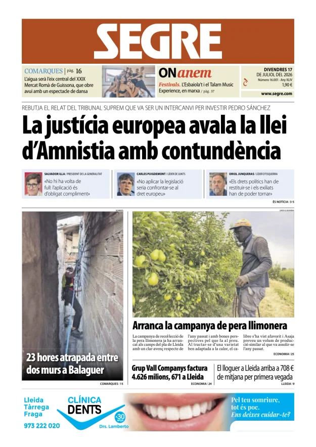 Diari Segre (Català) — 17/07