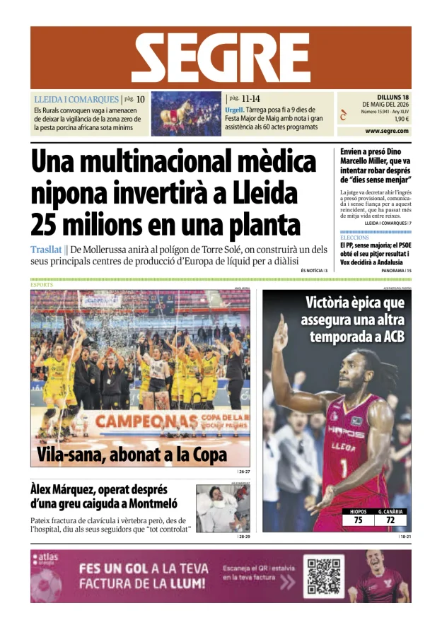 Diari Segre (Català) — 18/05