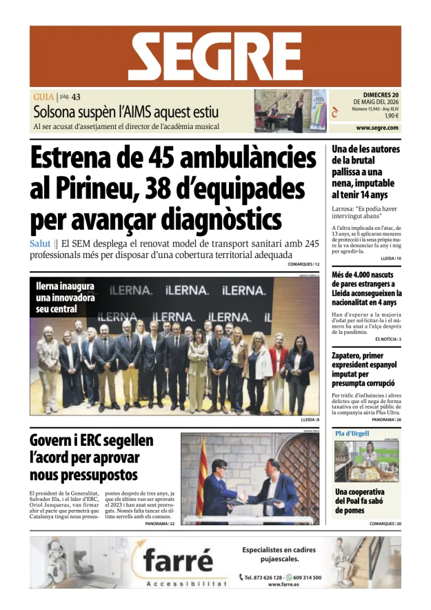 Diari Segre (Català) — 20/05