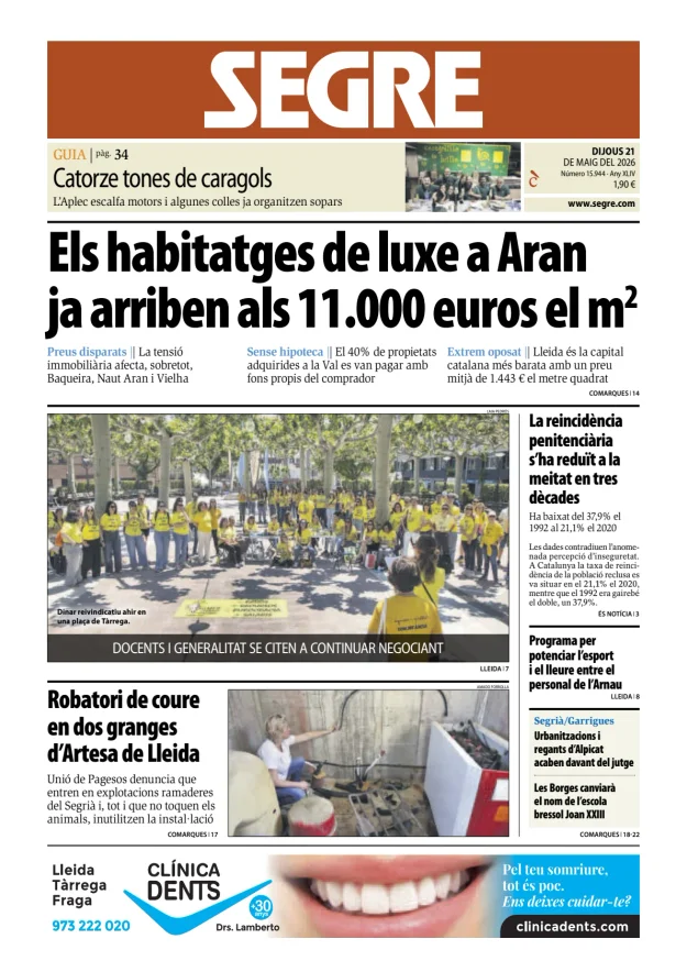 Diari Segre (Català) — 21/05