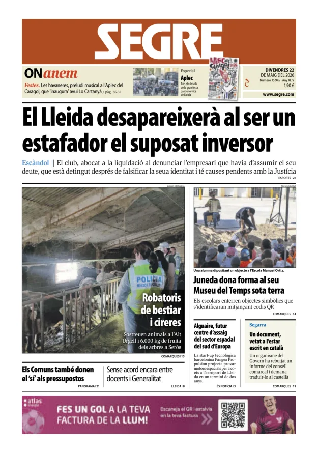 Diari Segre (Català) — 22/05