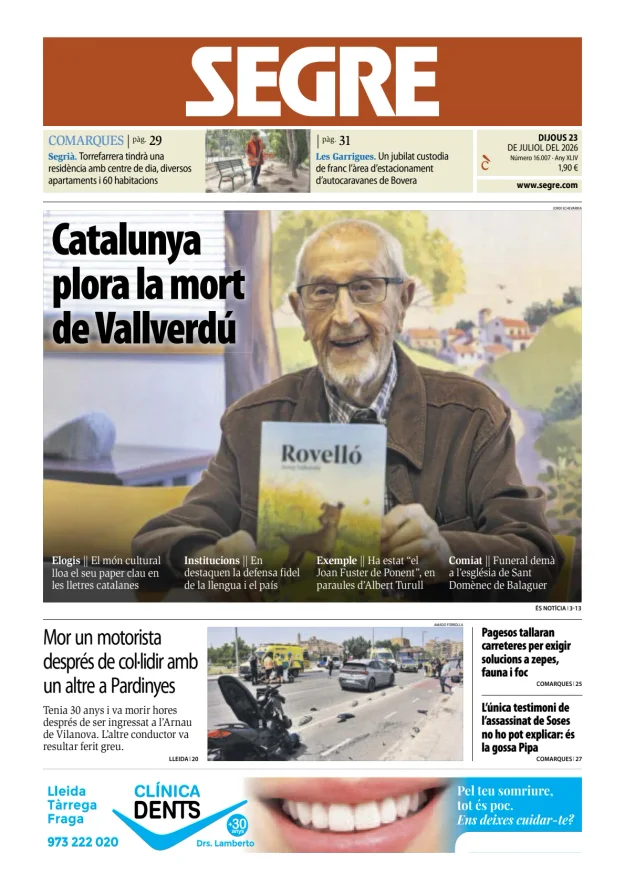 Diari Segre (Català) — 23/07
