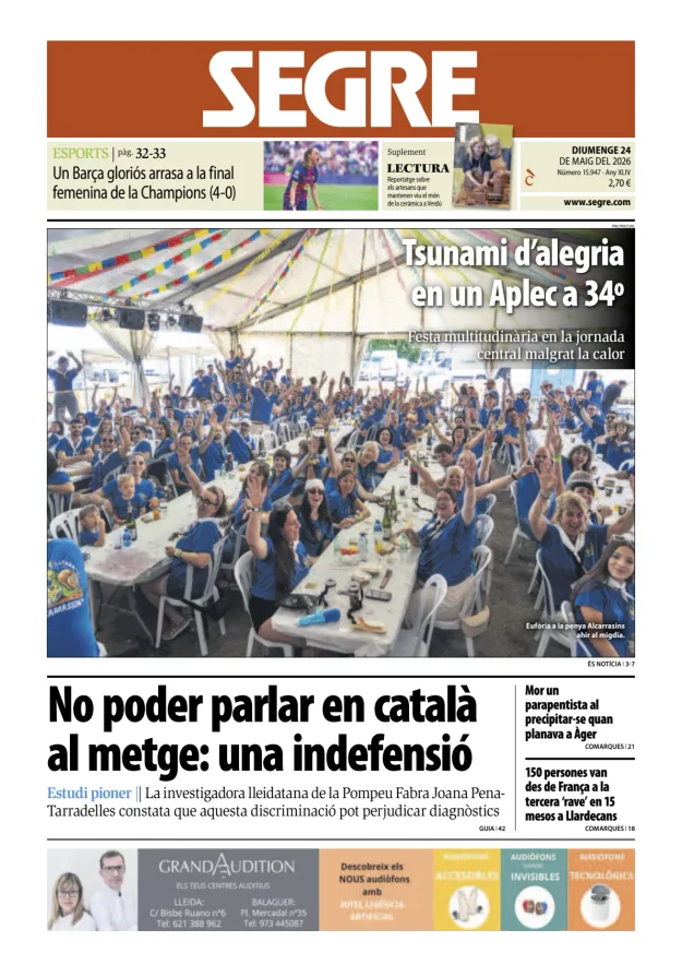 Diari Segre (Català) — 24/05