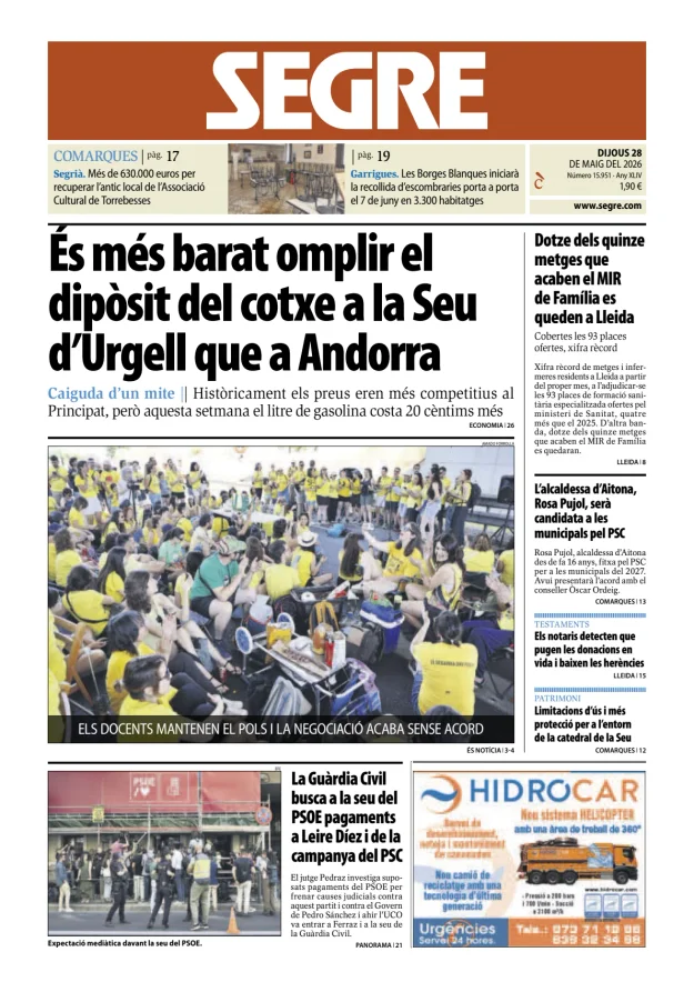 Diari Segre (Català) — 28/05