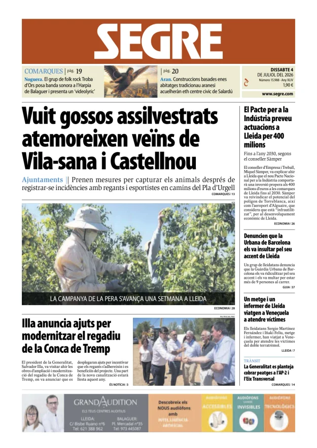Diari Segre (Català) — 04/07