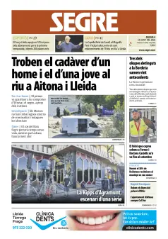 Portada de Diari Segre (Català), 4 de junio de 2026