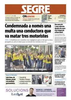 Portada de Diari Segre (Català), 5 de junio de 2026