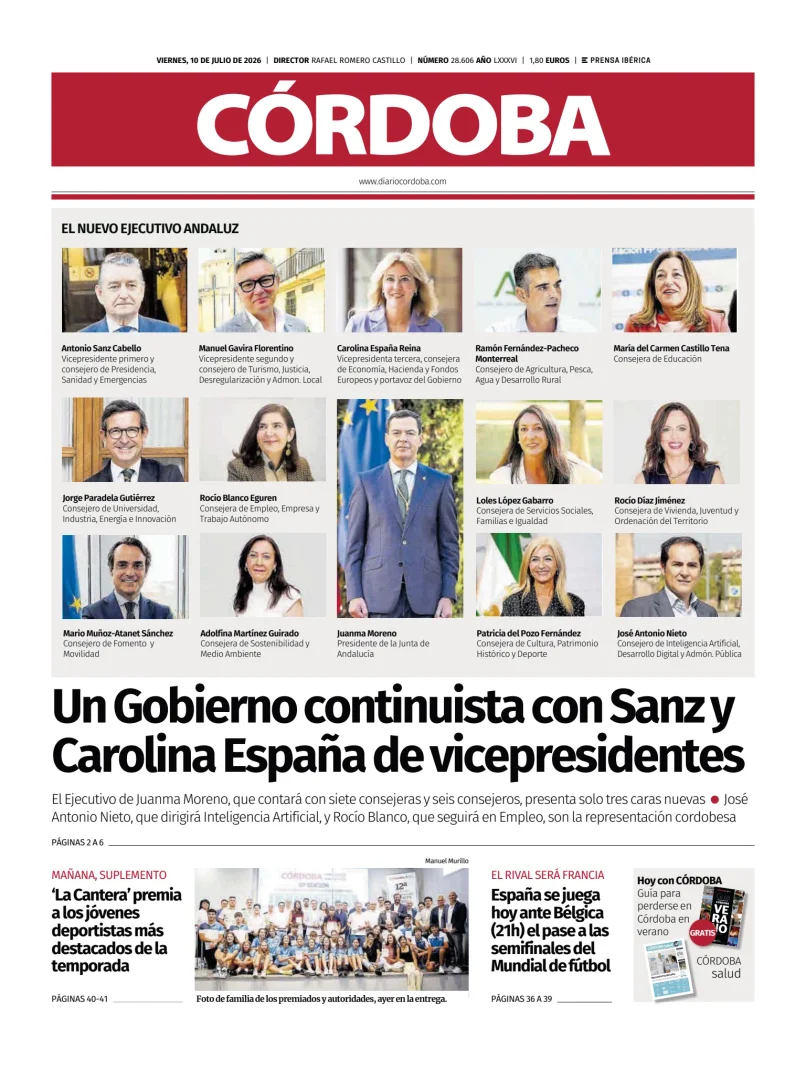 Portada de Diario Córdoba
