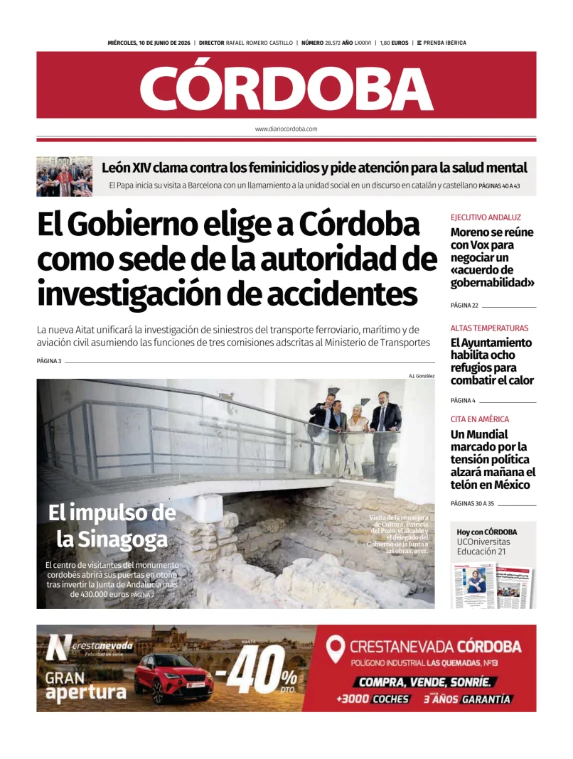 Portada de Diario Córdoba
