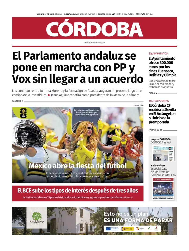Portada de Diario Córdoba