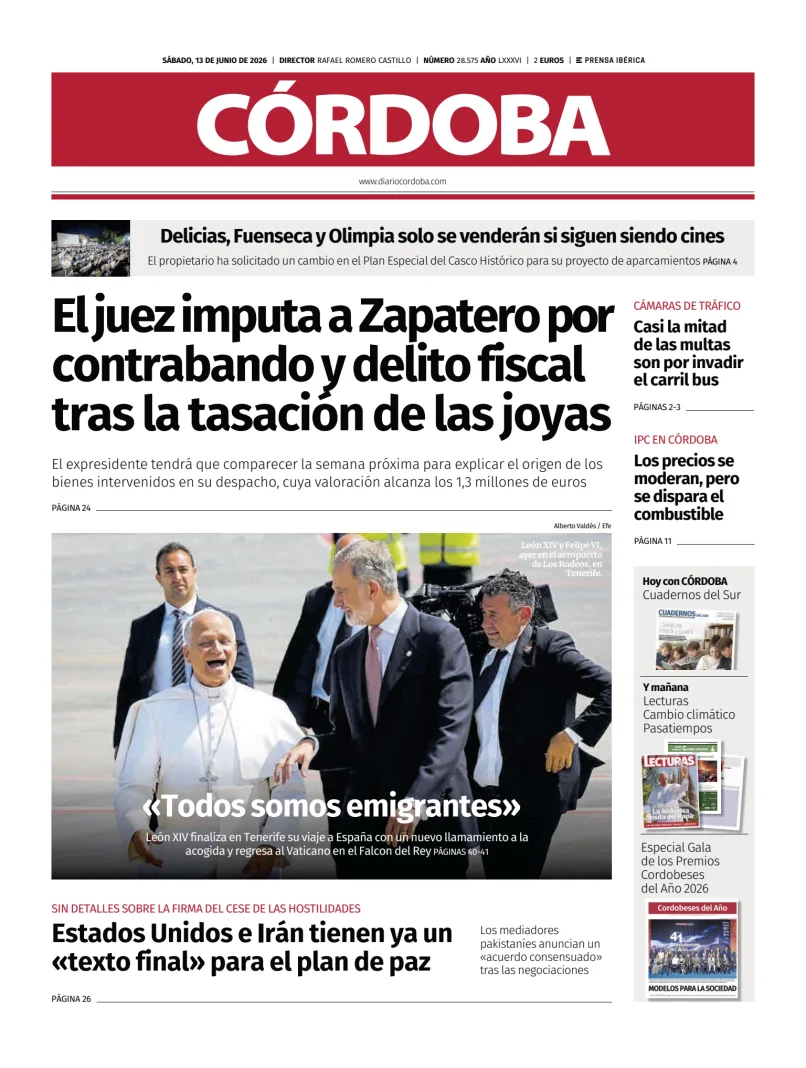 Portada de Diario Córdoba