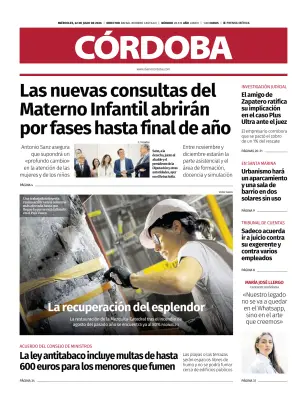 Portada de Diario Córdoba, 22 de julio de 2026