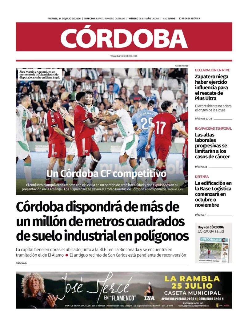 Portada de Diario Córdoba