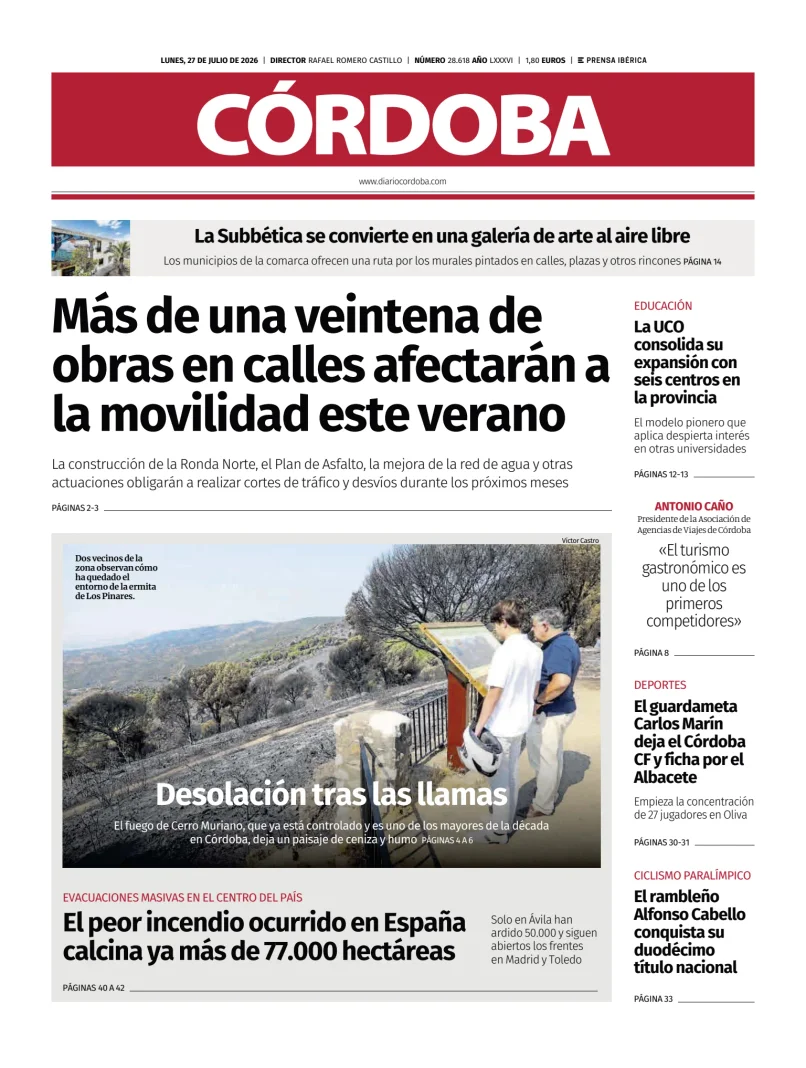 Portada de Diario Córdoba