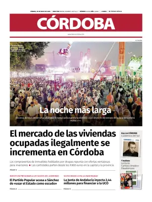 Portada de Diario Córdoba, 30 de mayo de 2026
