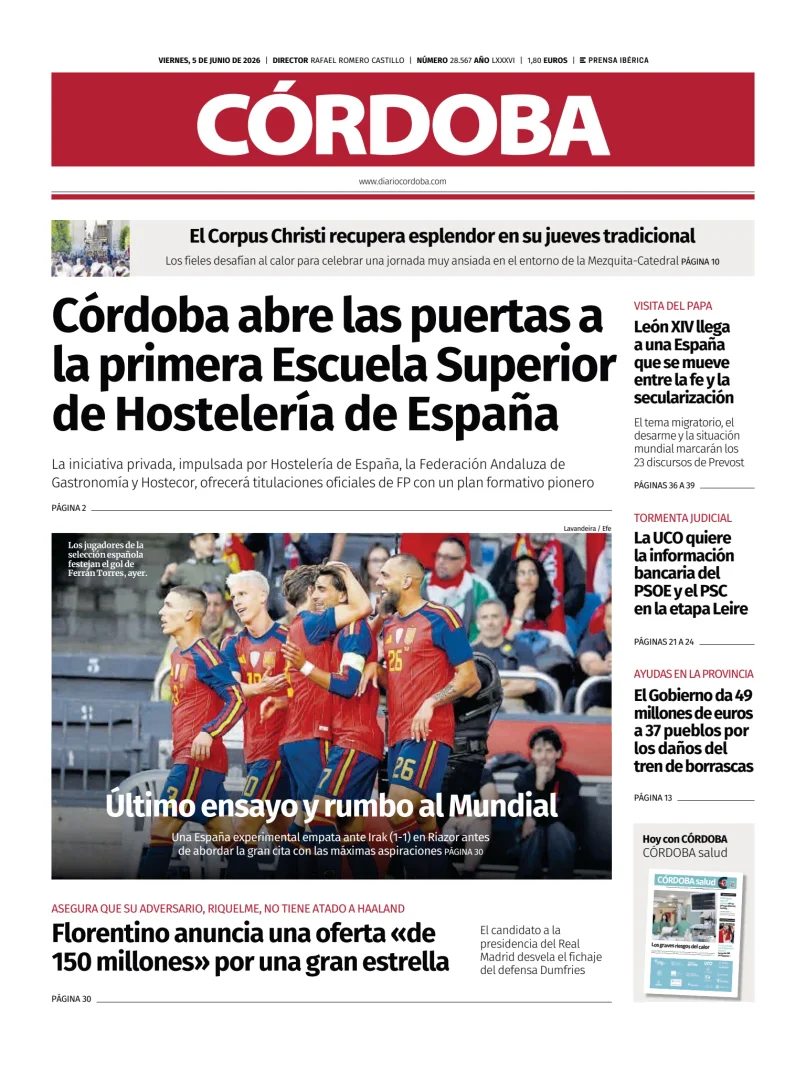 Portada de Diario Córdoba
