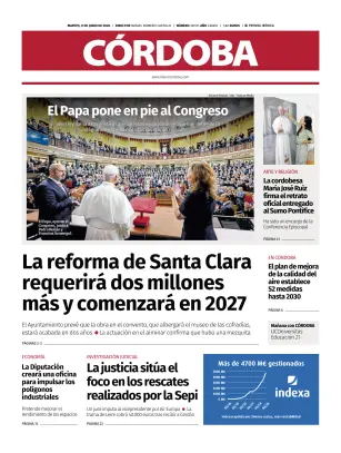 Portada de Diario Córdoba, 9 de junio de 2026