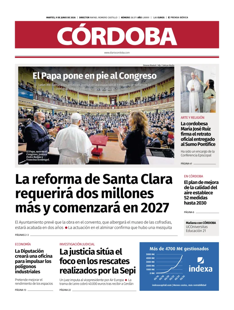 Portada de Diario Córdoba