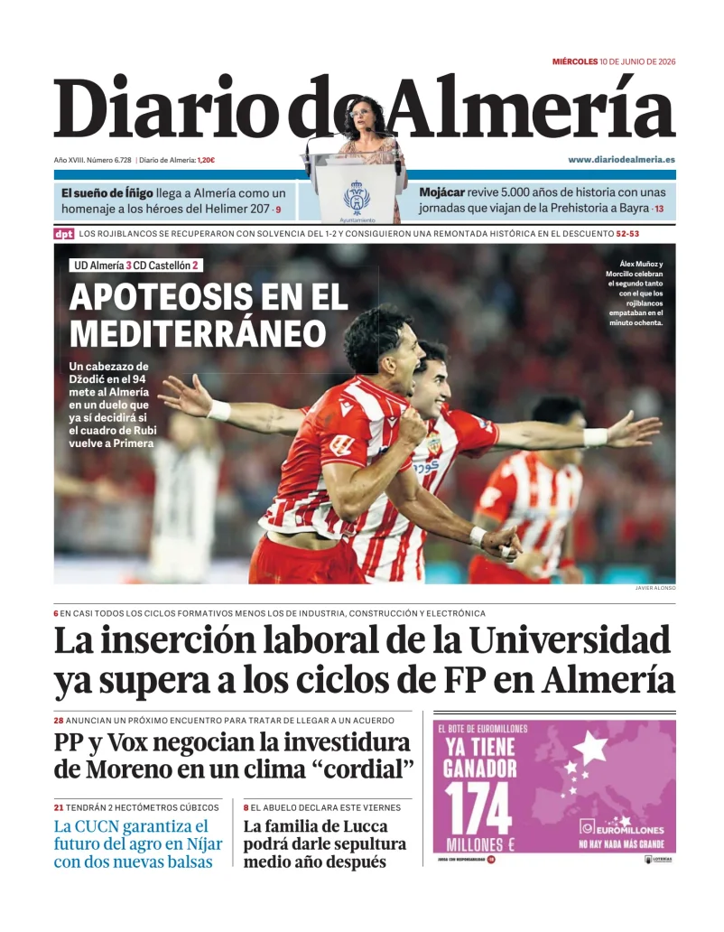 Portada de Diario de Almería