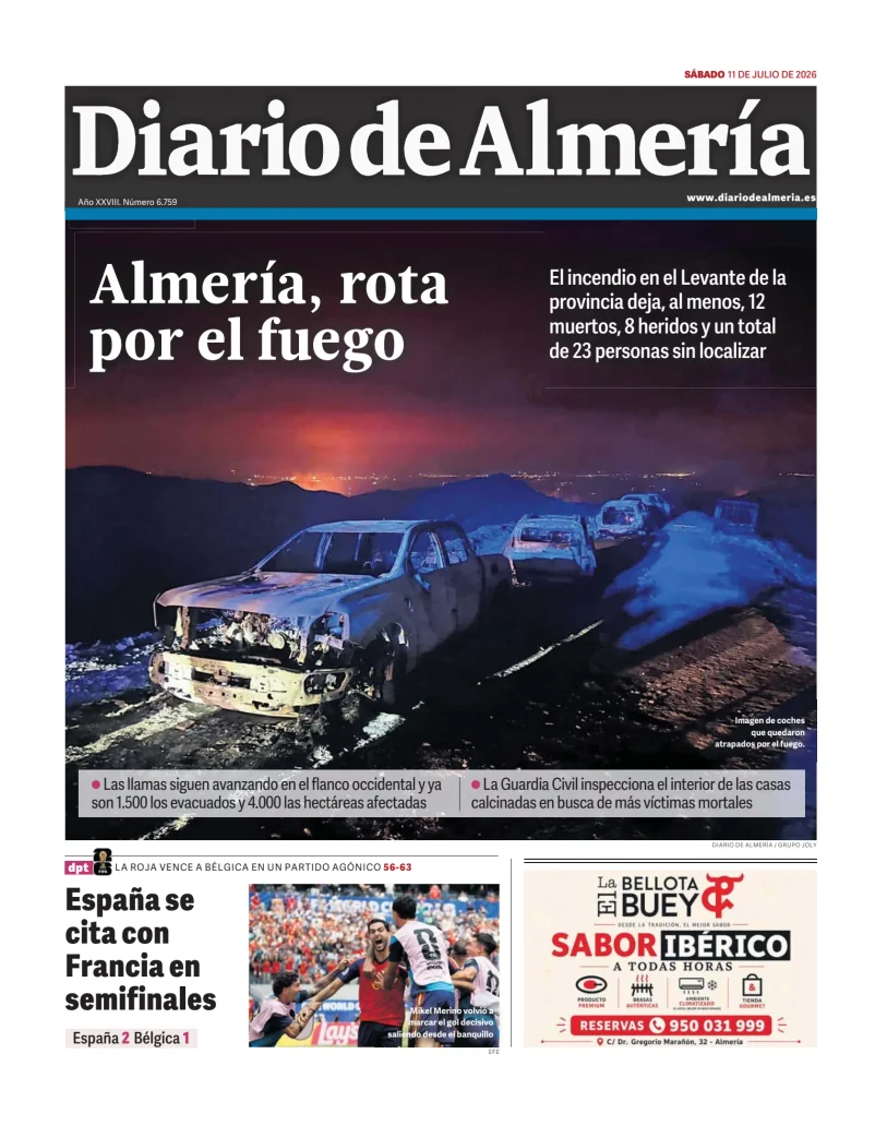 Portada de Diario de Almería