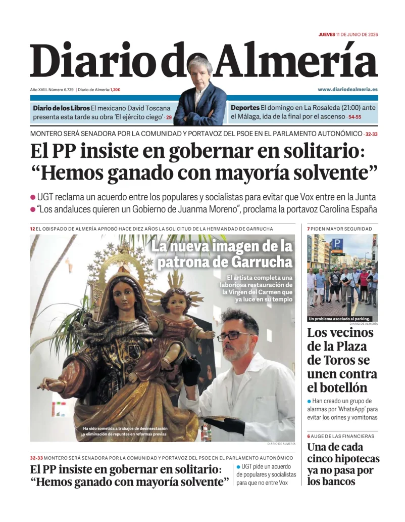 Portada de Diario de Almería