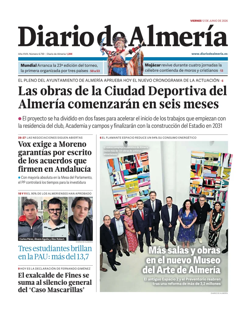 Portada de Diario de Almería