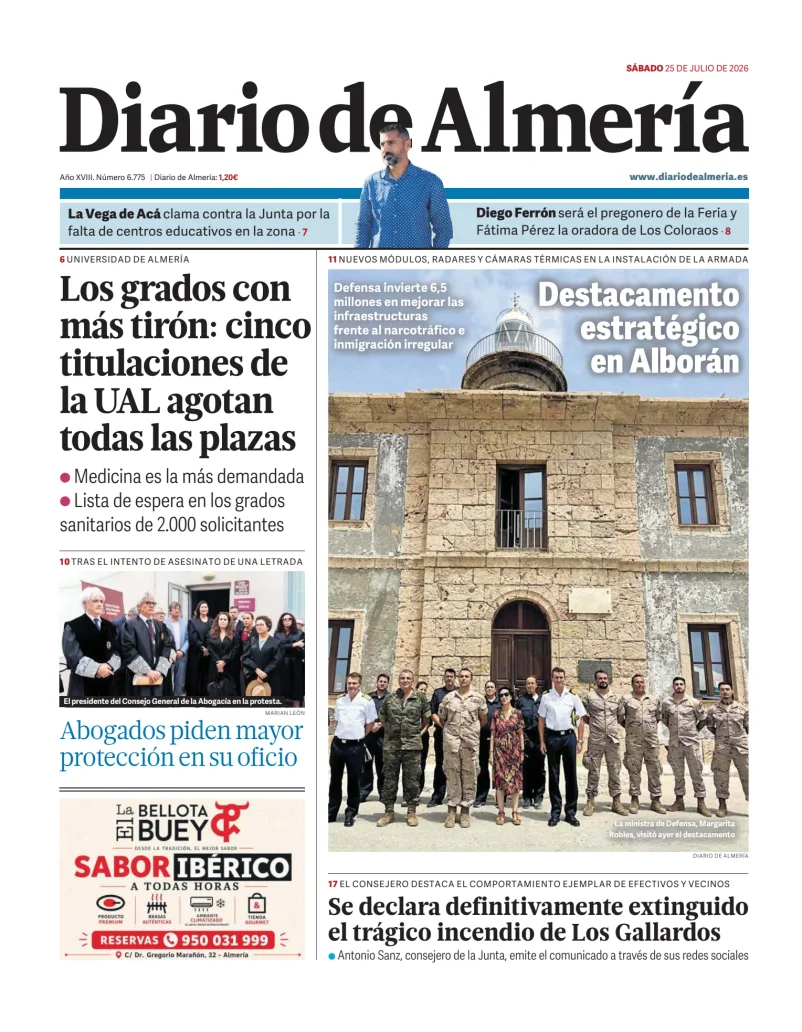 Portada de Diario de Almería