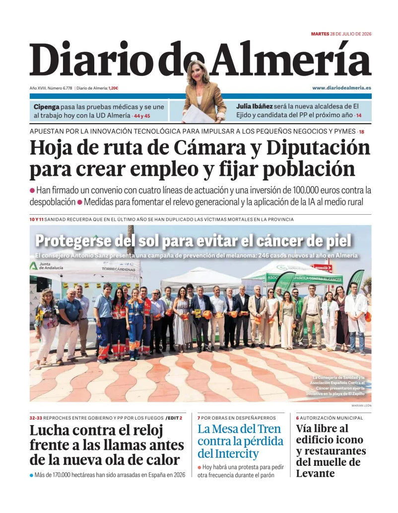 Portada de Diario de Almería