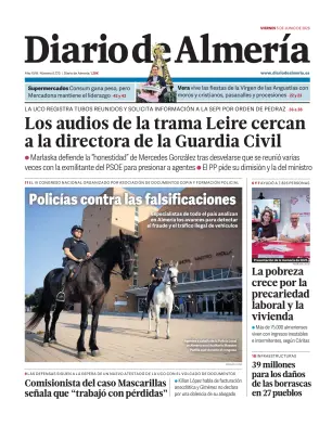 Portada de Diario de Almería, 5 de junio de 2026
