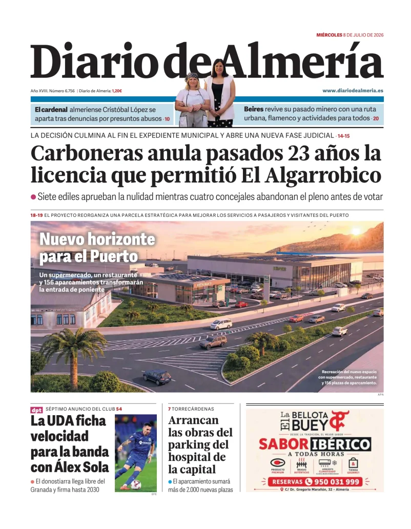 Portada de Diario de Almería