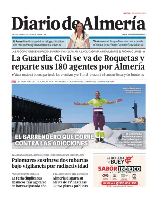 Portada de Diario de Almería, 9 de julio de 2026