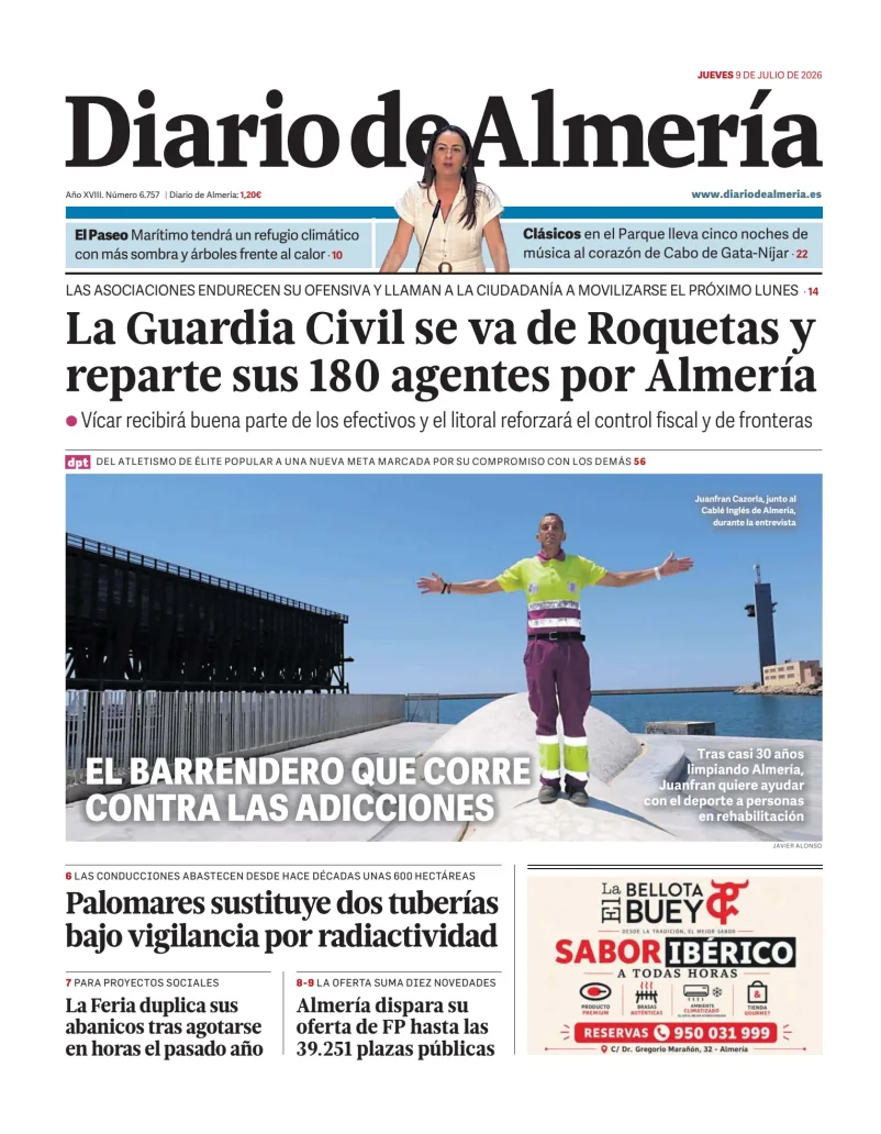 Portada de Diario de Almería