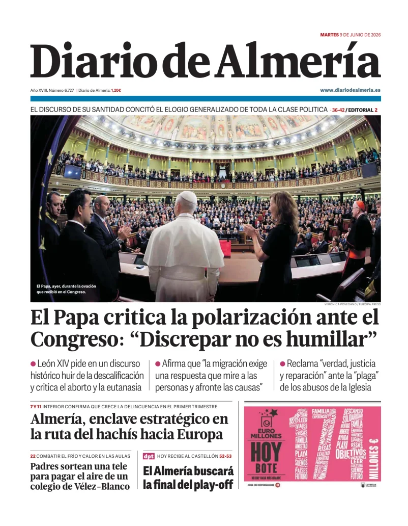 Portada de Diario de Almería